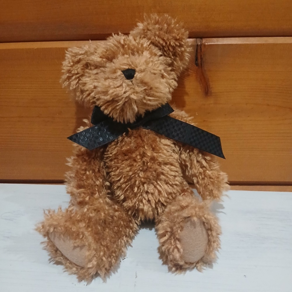 Boyds Bears Plush DERBY SCRUFFLES Fabric‎ Teddy Bear Jointed E2